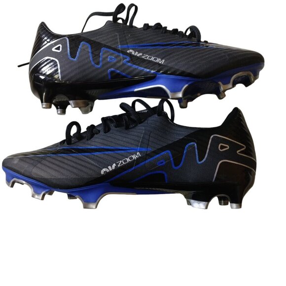 NIKE Air ZOOM MERCURIAL VAPOR 15 Women's 7.5 ACADEMY FG BLACK BLUE DJ5631-040 - Picture 7 of 8